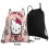 Τσάντες με κορδόνι Hello Kitty, αδιάβροχες, αθλητικές, σακίδια πλάτης, σάκος γιόγκα, 4