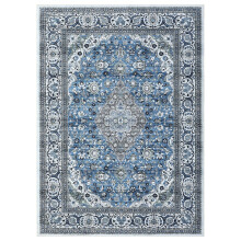 Haperlare Area Rug Washable Rug Vintage Rug Traditional Rug Retro Kitchen Distressed Carpet Living Room Bedroom Dining Room, 3' x 5' Green Brown