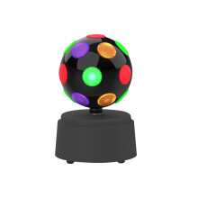 Fnyoxu Novo Refletor Rotativo para Palco com Alto-falante Bluetooth, Luz de Projeção Rotativa para Karaokê e Música em Formato de Bola