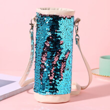 Sacoche porte-bouteille avec bandoulière réglable et poche pour téléphone, compatible avec la plupart des bouteilles - Idéale pour la