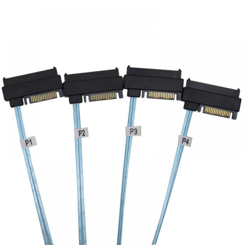 Εσωτερικό καλώδιο 1m Mini SAS SFF-8087 Host 36 ακίδων προς σκληρό δίσκο SAS Target 4SFF-8482 και 2