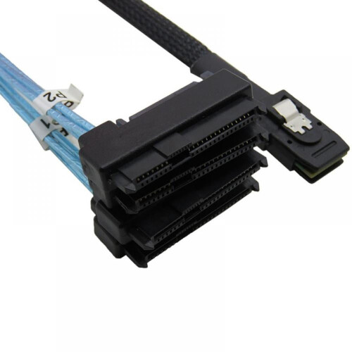 Εσωτερικό καλώδιο 1m Mini SAS SFF-8087 Host 36 ακίδων προς σκληρό δίσκο SAS Target 4SFF-8482 και 1