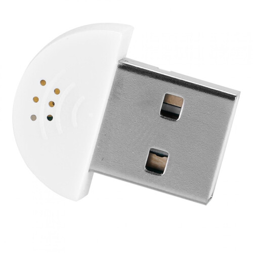 Baverta Mini micrófono - Mini micrófono de Voz de Estudio portátil USB (Blanco) 1