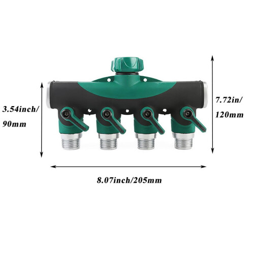 Διαχωριστής Connector4Hose Way, Μετατροπέας Νερού για Κήπο, Αίθριο & Κήπο 2
