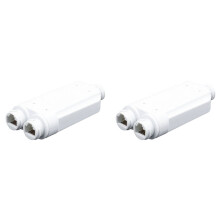 2x2portový POE opakovač IP66 10/100Mbps 1to2PoE extender s IEEE802.3Af/At48V vonkajší pre POE switch kamerou