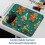 Mouse Pad Χριστουγεννιάτικου Μελόψωμου 8,3'' x 9,8'', Αντιολισθητική Βάση από Λαστιχένιο, 6