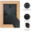 Ξύλινη Κορνίζα 6x8 - Ρουστίκ Χαραγμένο Σχέδιο Αγόρι-Μαμά, Γυαλί HD, για Επιτραπέζια ή 6