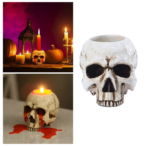 Αστεία θήκη κεριών για δάκρυα στο χέρι για το Halloween, διακοσμητικό στολίδι για 1