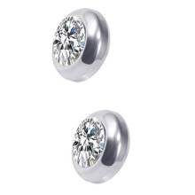 Pendientes biomagnéticos para perder peso - Plata