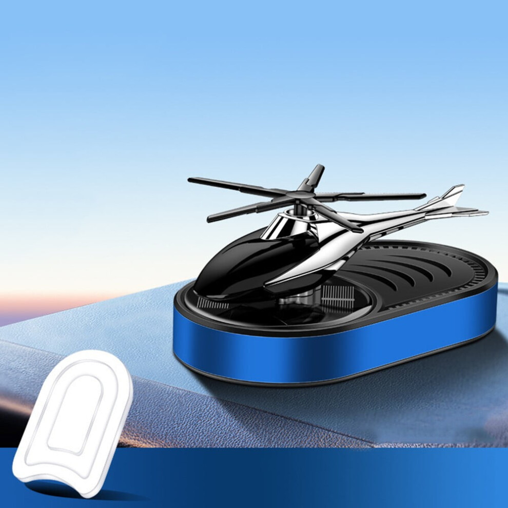 Car Solar Aircraft Freshener Helicopter Perfume Diffuser Air Ventilation Decor Light 9191629578573