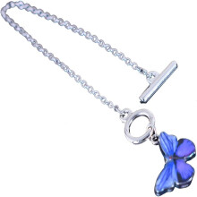 Collar de cristal elegante MOPNGXT, un accesorio glamuroso y llamativo para realzar cualquier atuendo con sofisticación.