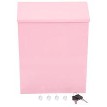 Postkasseforslagsbokser med låsnøkkel til innendørs bruk, rosa jernkontor