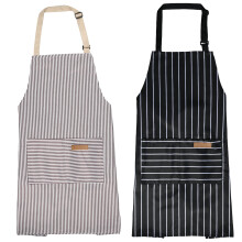Conjunto de 2 aventais florais Tcwhniev para homens e mulheres, avental de chef de cozinha ajustável com estampa listrada para cozinhar e assar.
