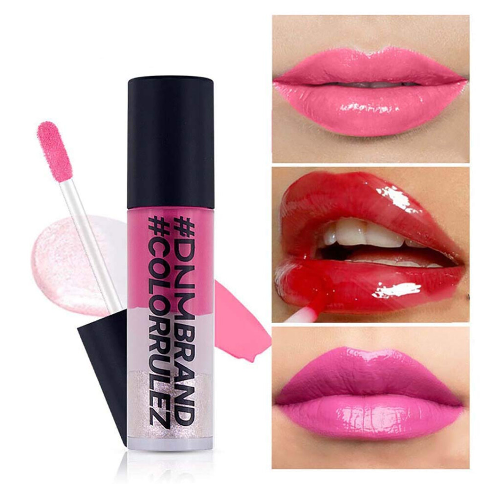 Pink Waterproof Liquid Lipstick 03# Long Lasting Velvet Smooth Moisturizing Lip Gloss For Women