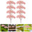 8pcs Miniature Street Trees Model Sand Table Landscape Cherry Blossom Trees 3