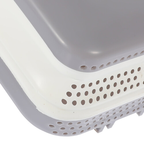 Égouttoir à panier d'évier avec support pour éponge double couche 2