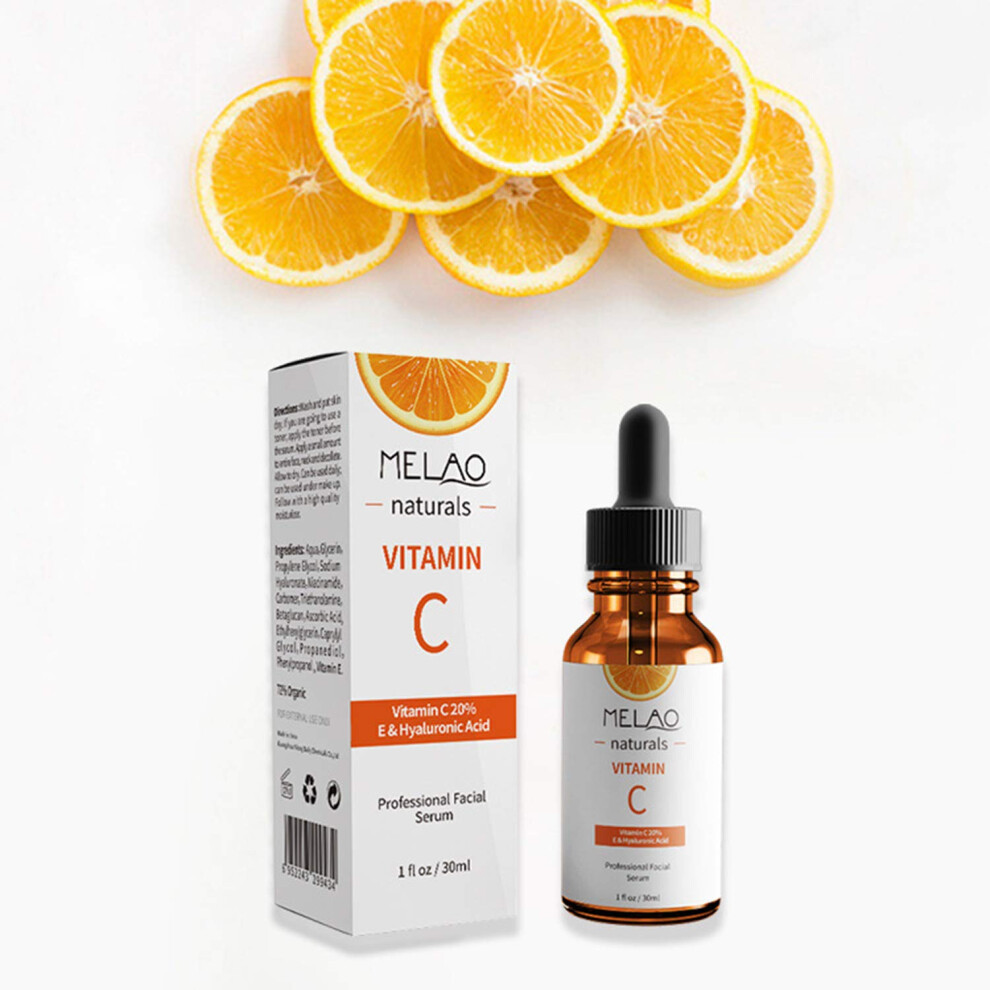 Vitamin C Serum for Face with Hyaluronic Acid, Brightening and Hydrating AntiAging, 1 fl oz