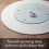 Πικάπ Lazy Susan με σχέδιο από μάρμαρο CounterArt, στρογγυλό, 13" 4