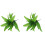 1 pacote de samambaia artificial verde, leve e impermeável, com aparência realista, 22 polegadas (56 cm), ideal para uso *2 unidades 1