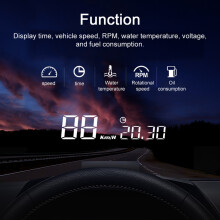 Display velocità per head-up display auto 108x40x35mm blu/bianco proiettore multifunzionale