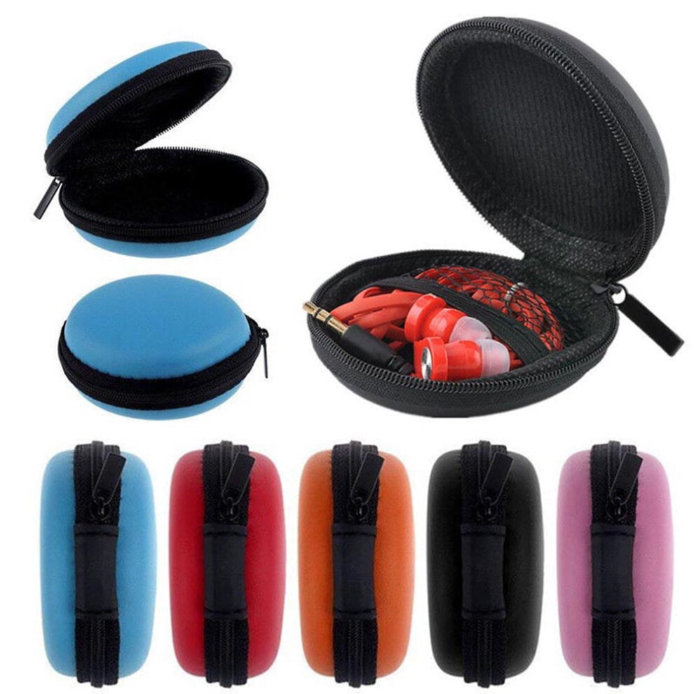Susuchens Mini Portable Round Earphone Cable Usb Data Cord Storage Bag Zipper Pouch Case 9191629652396