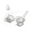 8Pc Electroplate Stainless Steel Mini Frying Net Block 1