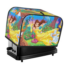 Beauty And The Beast Toaster Cover 2 Slice, Bread Dust Cover & Fingerprint Protection-Polyester, Kitchen Small Appliance Covers