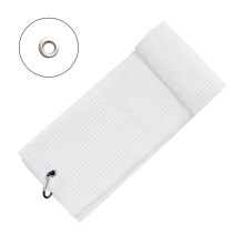 Microfiber Golf Towel with Carabiner Clip Waffle Pattern Super Soft Absorbent Golf Club Ball Cleaning Wipe Cloth Golf Accessories