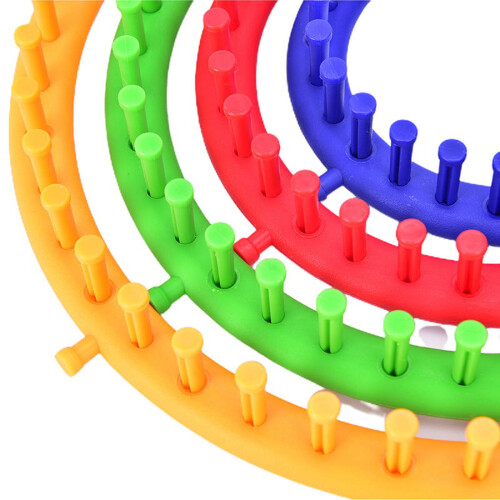 Round Knitter Looms DIY Tool Kit Plastic Round Circle Creative Hat Sweater 1