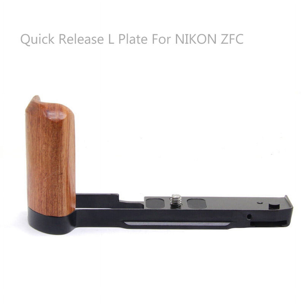 Quick Release L Plate Wooden Side Handle Bracket Handgrip For Zfc Digital Camera Tripod Accessories Black 9191629724291