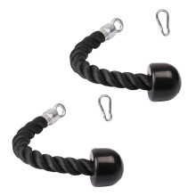 2X Heavy Duty Tricep Pull Down Single Rope with Snap Hook, Fitness Attachment Cable Machine Pulldown Rope for Home Gym