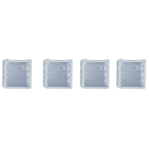 4 Pcs Blinds Brackets Curtain Mounting Bracket Head Track End Cover 1