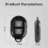 SUSUchens Bluetooth Camera Remote Shutter Control Selfie Controller for compatible with iPhone Black 6