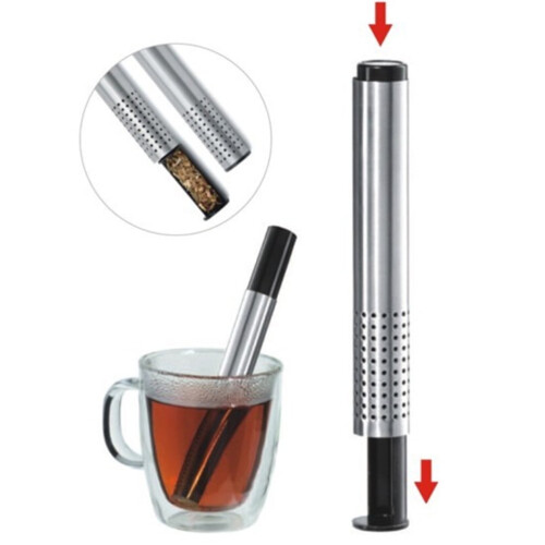 Guangmc Rustfrit Stål Tesi Stick Mesh Filter Infuser Værktøj Bærbar 2