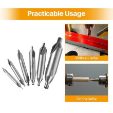 Ensemble d'outils combinés Lmueinov6pcs : foret à centrer et fraise à chanfreiner, tour, fraiseuse, etc. Économies pour la cuisine