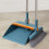 RnemiTe-amo Clearance! Foldable Broom & Dustpan Set, 180 Rotatable, Non-stick, Double-layer Scraper, compatible with vertical storage 4