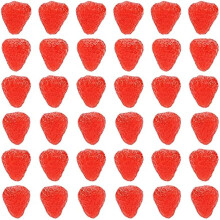 140 pezzi di mini fragole e lamponi artificiali, compatibili con mini cucine per case delle bambole, decorazioni e oggetti di scena per la fotografia.
