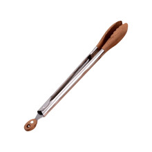 Quinlirra Clip per alimenti in acciaio inox da 9 pollici e 12 pollici Clip per barbecue Testa per clip per barbecue Clip per alimenti in legno di