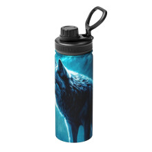 Bouteille d'eau isotherme Mystical Raven et Full Sports en acier inoxydable, portable, pour l'extérieur, mode voyage, fitness, étudiant\r\n Taille