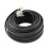 Wideskall25Feet RJ-11 Modular Connector4Conductural CableΚαλώδιο τηλεφώνου μαύρο 1