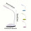 LOVEVER1pc Πτυσσόμενο μίνι επιτραπέζιο φωτιστικό Συμπαγές φορητό φωτιστικό LED 5