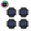 Hariumiu4Pcs Ηλιακά φώτα τοίχου Αυτόματη φόρτιση IP65 Αδιάβροχα Εύκολη εγκατάσταση 7