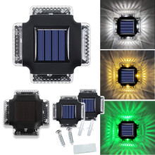 Hariumiu 4Pcs Solar Wall Lights Automatic Charging IP65 Waterproof Easy Installation Light-controlled Outdoor Garden Solar Lamps