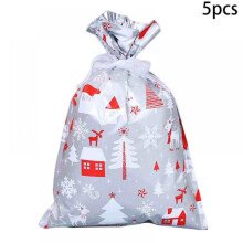 Sacs cadeaux de Noël (lot de 5) en 4 tailles différentes, parfaits pour les fêtes de fin d'année, les anniversaires et autres occasions