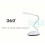 LOVEVER1pc Πτυσσόμενο μίνι επιτραπέζιο φωτιστικό Συμπαγές φορητό φωτιστικό LED 6