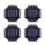 Hariumiu4Pcs Ηλιακά φώτα τοίχου Αυτόματη φόρτιση IP65 Αδιάβροχα Εύκολη εγκατάσταση 5