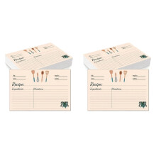 Recipe Cards 4X6Inches Set of 200 Double Sided Thick Cardstock Blank for Mom, Sister, Daughter, Friend Gift