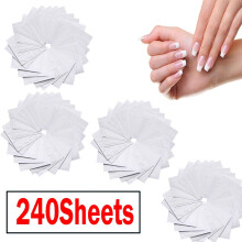 Adesivos Dicasser para Manicure Francesa, 24 Estilos, 240 Folhas, Guias Autoadesivos para Unhas de Gel, Tiras para Francesinha DIY Compatíveis com