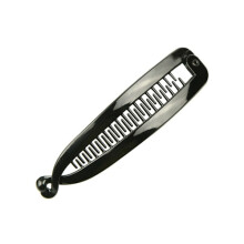 Bananen-Haarspangen für Damen und Mädchen, Wellenkämme, Haarnadeln, Zopfclips, Schwarz, 15 cm
