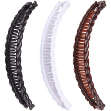 3er-Pack lange Bananen-Haarspangen für Pferdeschwänze – Haaraccessoires für Frauen und Mädchen